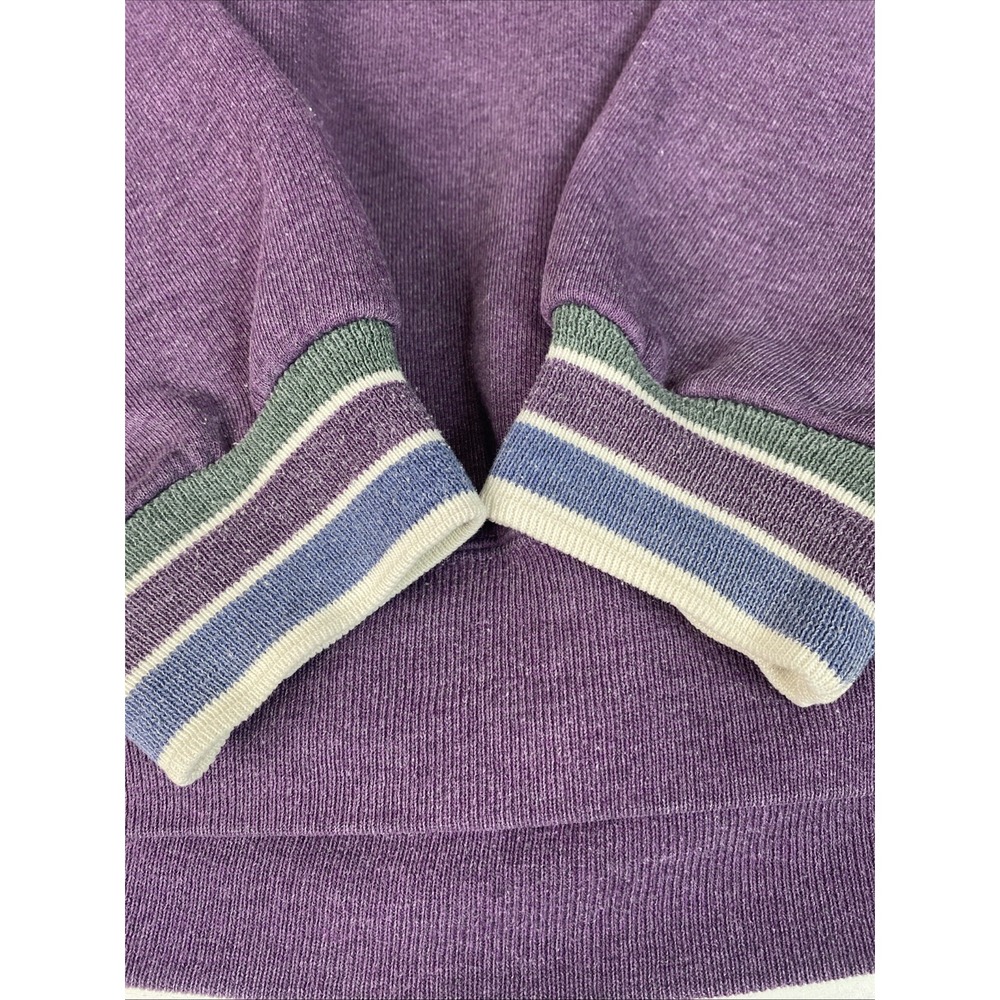 Vintage Jerzees Super Sweat Sweatshirt Purple Crewneck Size M USA - Picture 9 of 16